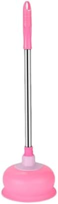 Pink Long Handle Toilet Plunger - Heavy Duty Clog Remover