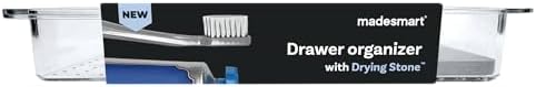 Madesmart Dental Tray Drawer Organizer with Drying Stone