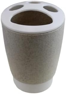 4 Piece Bathroom Accessories Set - Sandstone Beige