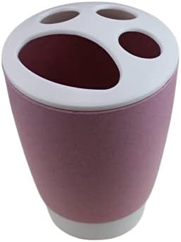 4 Piece Bathroom Accessories Set - Bubble Gum Pink