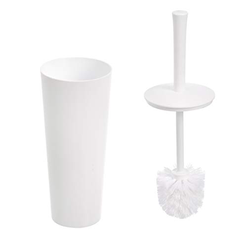 Amazon Basics Toilet Brush and Holder Set - 4-Pack White 1