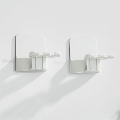 2 PCS Self-Adhesive Toothbrush Holders Wall Mounted 1