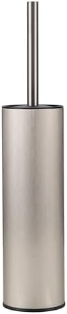 KLDKLD Toilet Brush and Holder Set Brushed Nickel