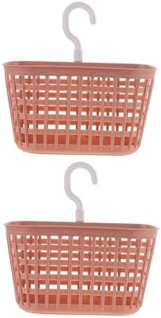 SOLUSTRE 2pcs Wall Mounted Plastic Shower Basket