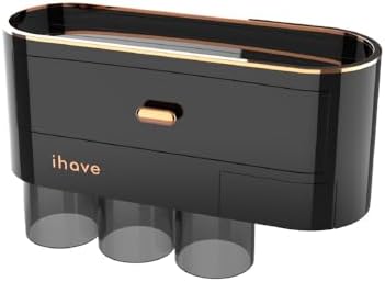 iHave Toothbrush Holder with 2 Cups and Drawer