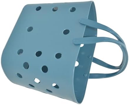 DMLENGOIN Portable Shower Basket with Handle - Blue