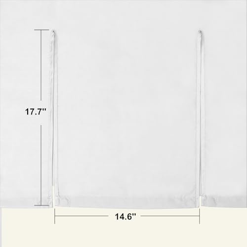 Summout Split Shower Curtain - 72x74 White