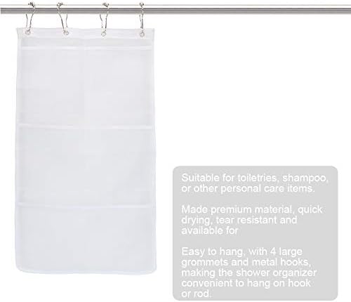 Hanging Mesh Bath Bag with S Shaped Hook for Quick Drying