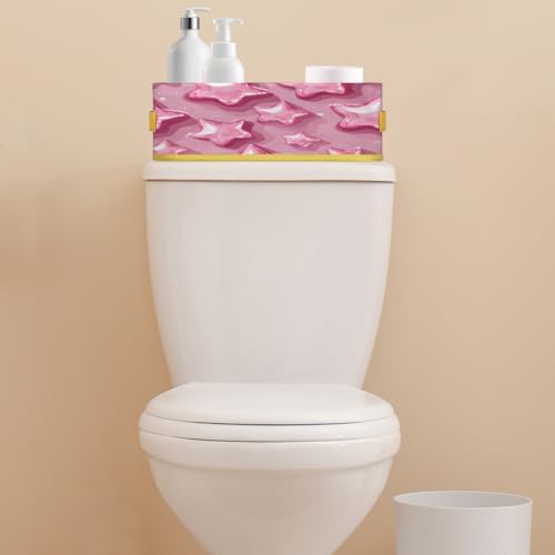 Cute Pinks Stars Toilet Paper Baskets for Bathroom
