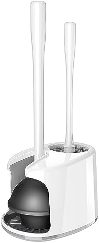 MRSIGA Toilet Plunger and Brush Set with Holder