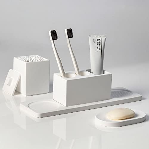 AUSAULAC Ceramic Toothbrush Holder Set for Bathroom