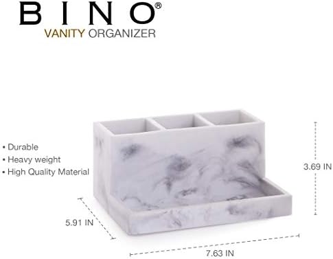 BINO 3 Compartment Organizer with Tray - Bathroom Makeup Holder