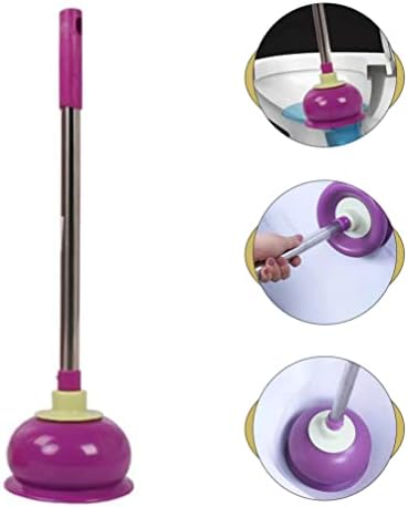 Angoily Purple Toilet Plunger with Handle