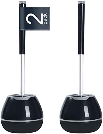 BOOMJOY Toilet Brush Set 2 Pack Silicone Tweezers for Bathroom Cleaning