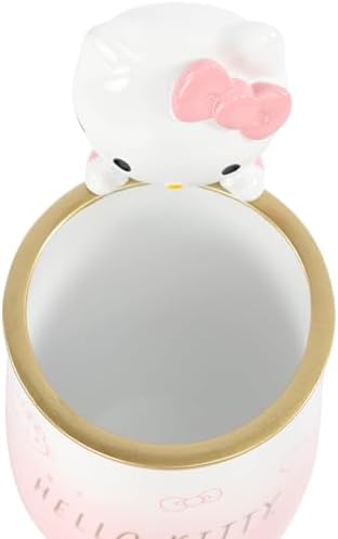 Hello Kitty Tumbler - Pink Resin Toothbrush Holder with Charm
