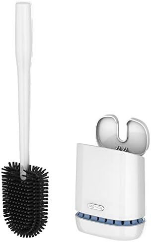 MRSIGA Toilet Brush with Wall Mount Holder 1 Pack