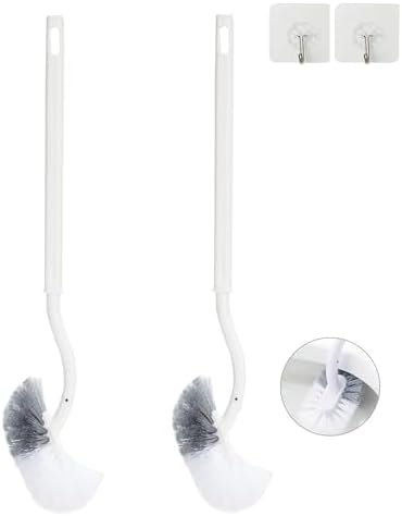 Ryhiac 2 Pack Curved Toilet Bowl Brush Without Holder 1