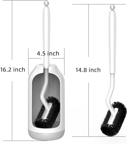 HAMITOR Toilet Brush Holder Set 2 Pack