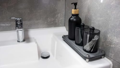 Matte Black Bathroom Accessories Set 7pcs