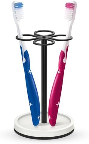 Luxspire Toothbrush Holder Stand Matte Black