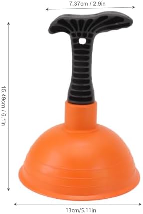 Eujgoov Mini Drain Plunger - Slip Proof Handle High Pressure Pneumatic Multipurpose 1