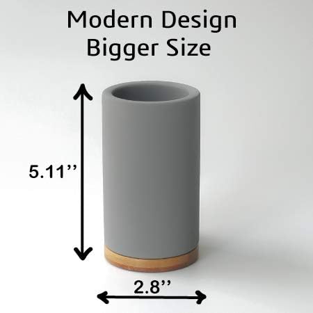 Matani Bamboo Toothbrush Holder with Drain Holes