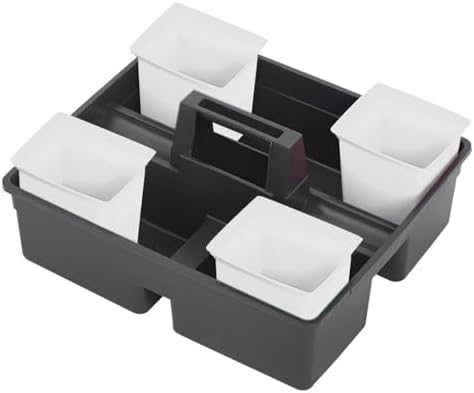 LIFKOME Large Plastic Cleaning Basket for Hotel Storage