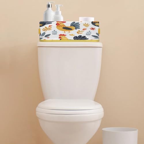 Cute Funny Chicken Toilet Paper Basket with Handles