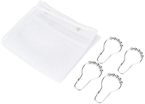 Hanging Mesh Bath Bag with S Shaped Hook for Quick Drying