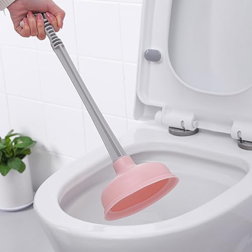 Miriam Song Toilet Plunger with Strong Suction and Durable Design Pink