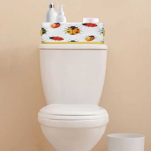 Cute Ladybird Toilet Paper Basket with Handles