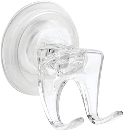 InterDesign Clear Suction Razor Holder for Bathroom