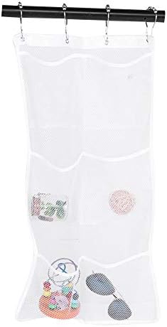 RASTKY 6 Pockets Mesh Shower Caddy with Hooks