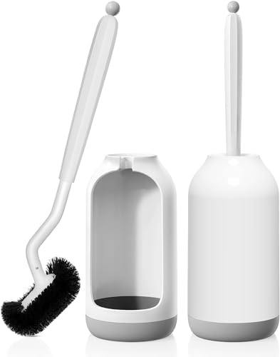 HAMITOR Toilet Brush Holder Set 2 Pack