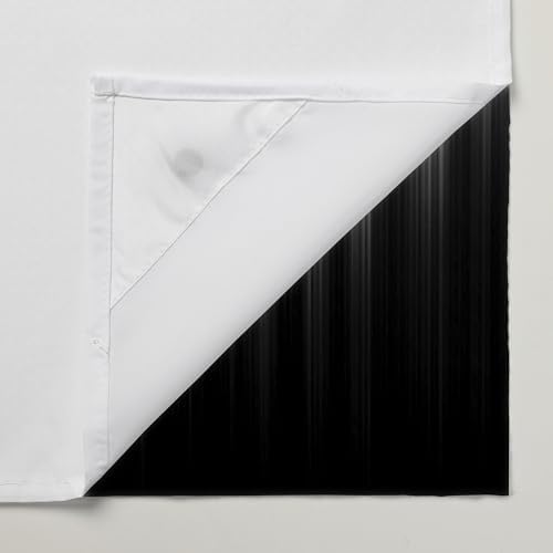 QeHoelyfe Ombre Black Shower Curtain with Snap Liner