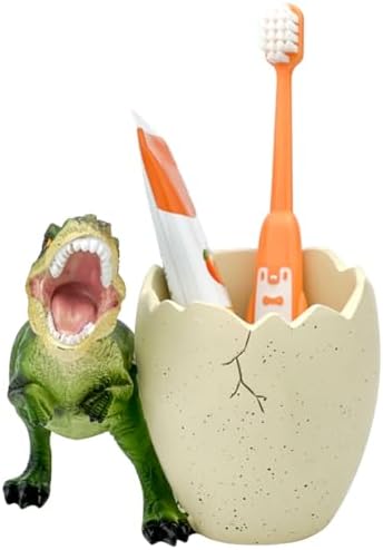 FlidRunest Dinosaur Toothbrush Holder - Green 1