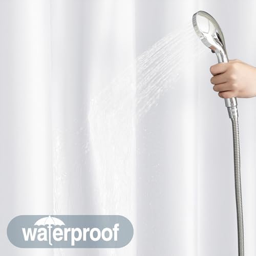 Summout Split Shower Curtain - 72x74 White