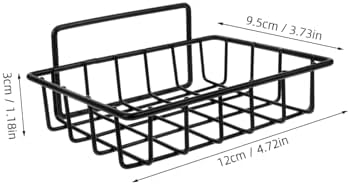 SOPOTUTU Silver Metal Bathroom Soap Holder Rack