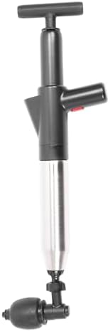 Dpofirs Toilet Plunger with Stainless Steel Handle and Air Pump
