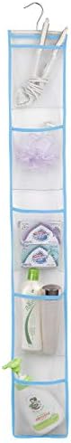 ALYER Narrow Mesh Shower Caddy Organizer Blue