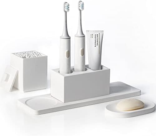 AUSAULAC Ceramic Toothbrush Holder Set for Bathroom