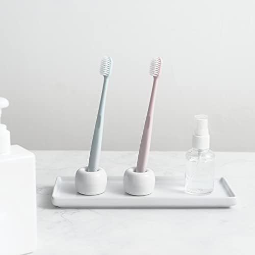 Mini Ceramic Toothbrush Holder 2-Piece Set 1
