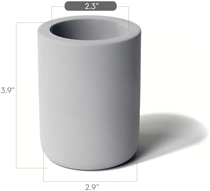 Selegna Drying Stone Toothbrush Holder - Dark Grey