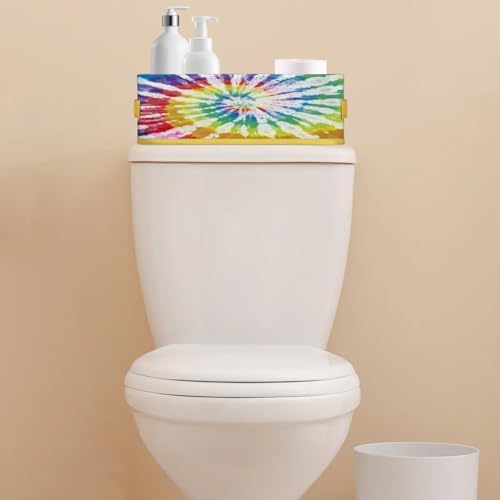 Snatocys Tie Dye Toilet Paper Basket with Handles 1
