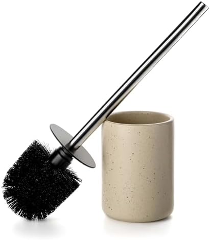 Viosuniu Ceramic Toilet Brush and Holder Set