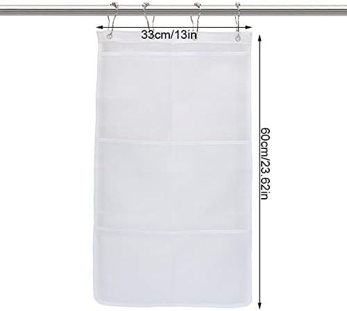 Hanging Mesh Bath Bag with S Shaped Hook for Quick Drying