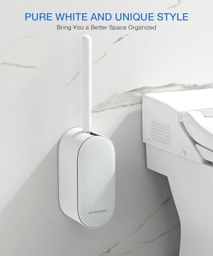 OSCIOSS Toilet Brush and Holder Set White
