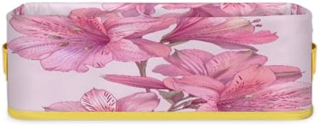 Pinks Floral Toilet Paper Baskets for Bathroom Storage 1