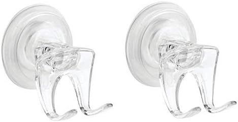InterDesign Clear Suction Razor Holder for Bathroom