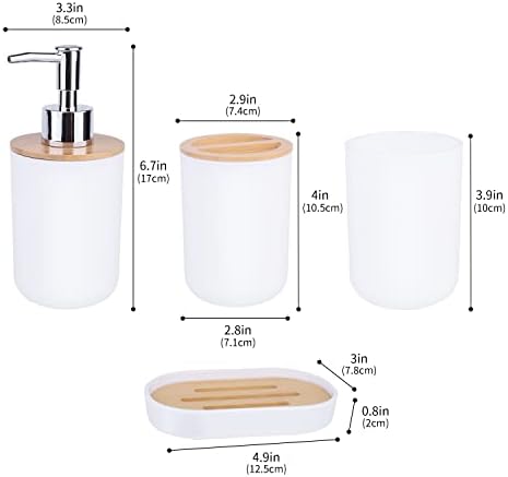 MOCHTERO 4-Piece Bathroom Accessories Set